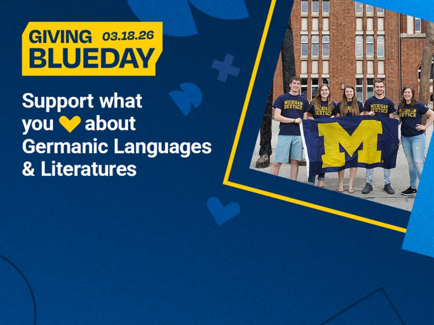 Giving Blueday 2026: Support Germanic Languages & Literatures 