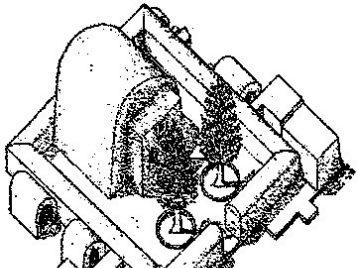 Illustration showing a reconstruction of a votive chapel.