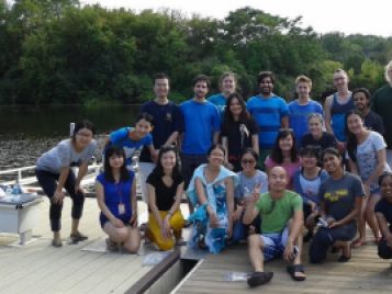 Paddling on the Huron River 