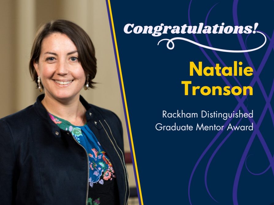 Natalie Tronson Receives Rackham Distinguished Graduate Mentor Award 