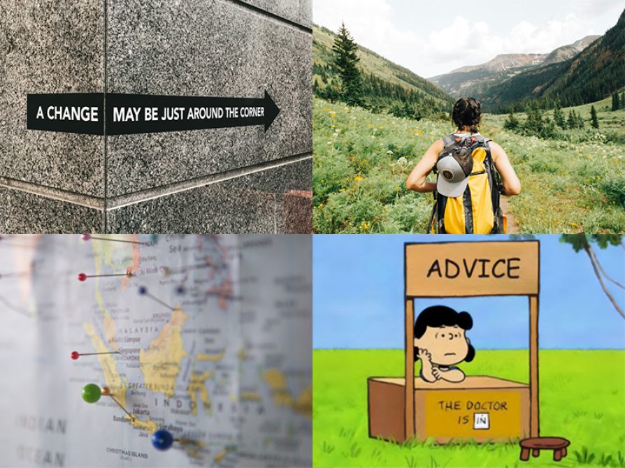 4-screen of images representing the class offered in Spring