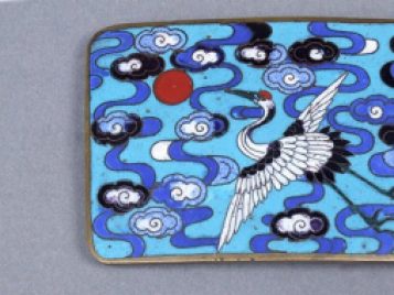 UMMA 10495: Enamel belt buckle, China, Stevens Collection 