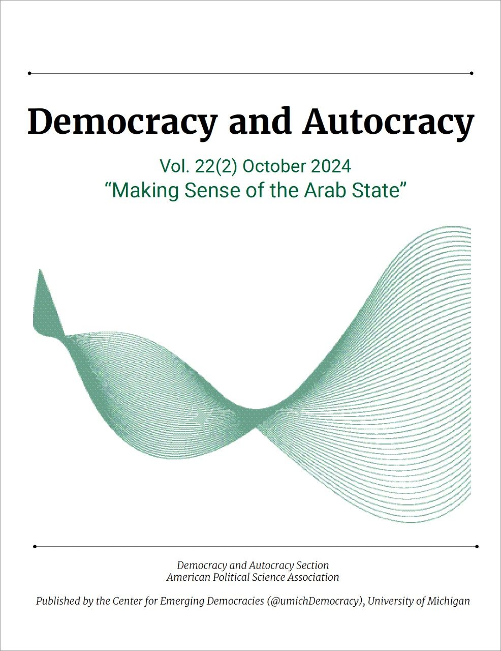 Making Sense of the Arab State | Democracy and Autocracy Vol. 22(2)