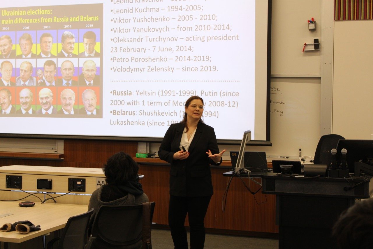 Presentation to students.