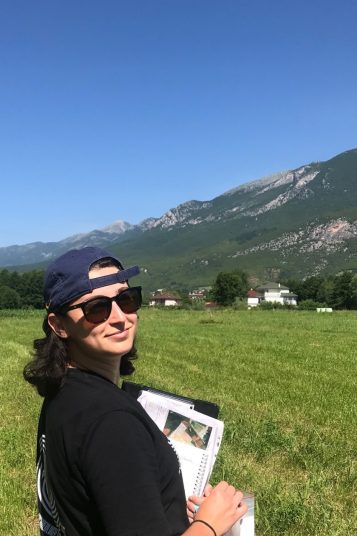 Anthropology doctoral student Erina Baci conducts research in the Dukagjin region of Western Kosova.