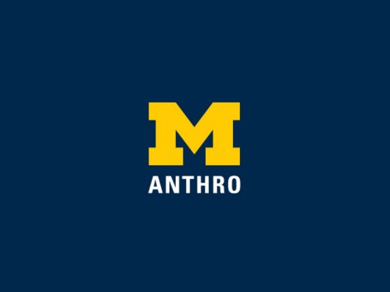 anthro social logo on blue background