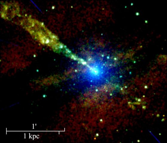 Seeing a black hole’s jet in a new light