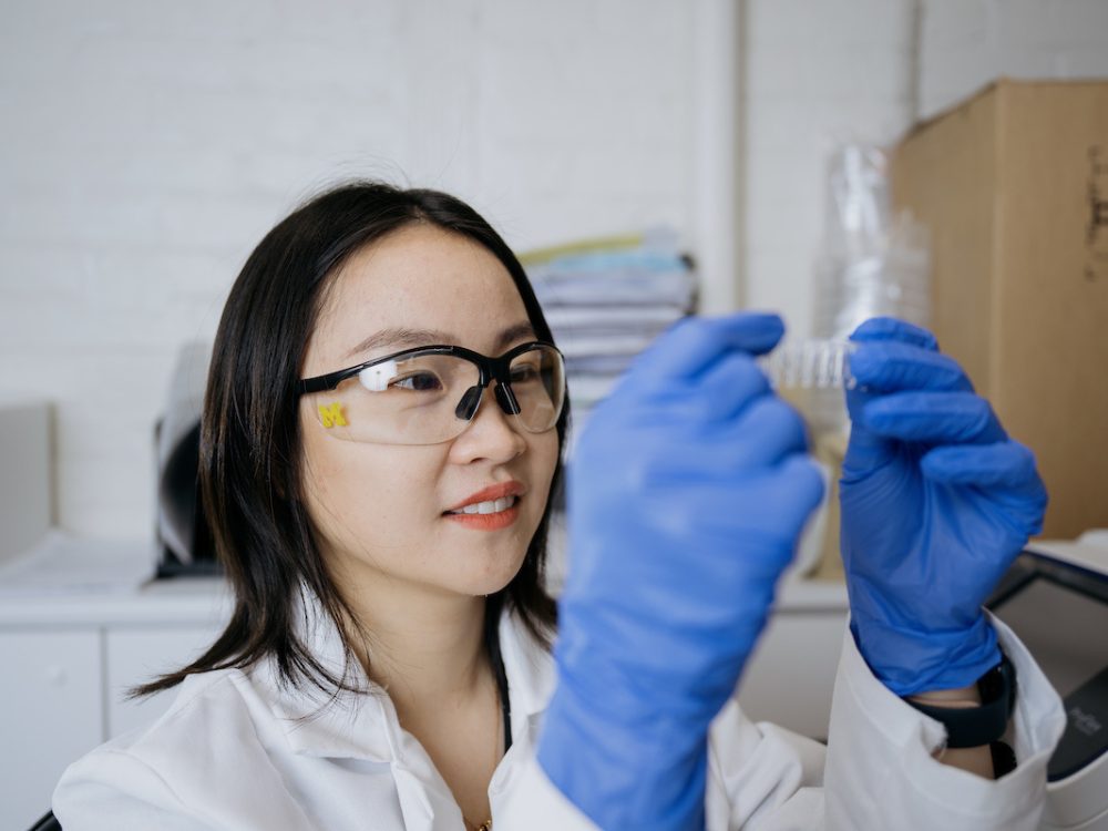student in biophysics