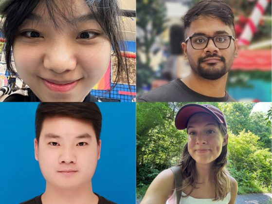 4 headshot photos of our new students