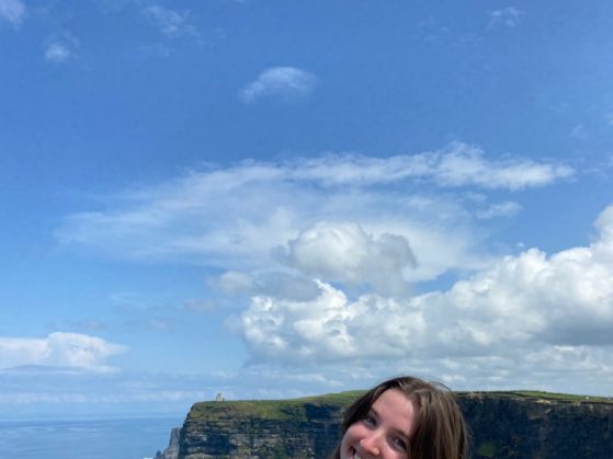 Ellie enjoys the view in Ireland