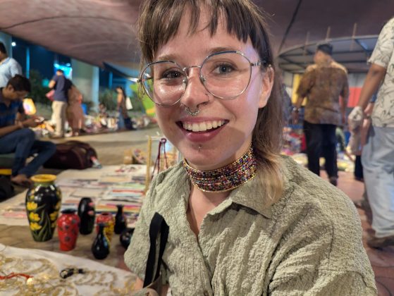 Lyndsey pictured smiling at the camera