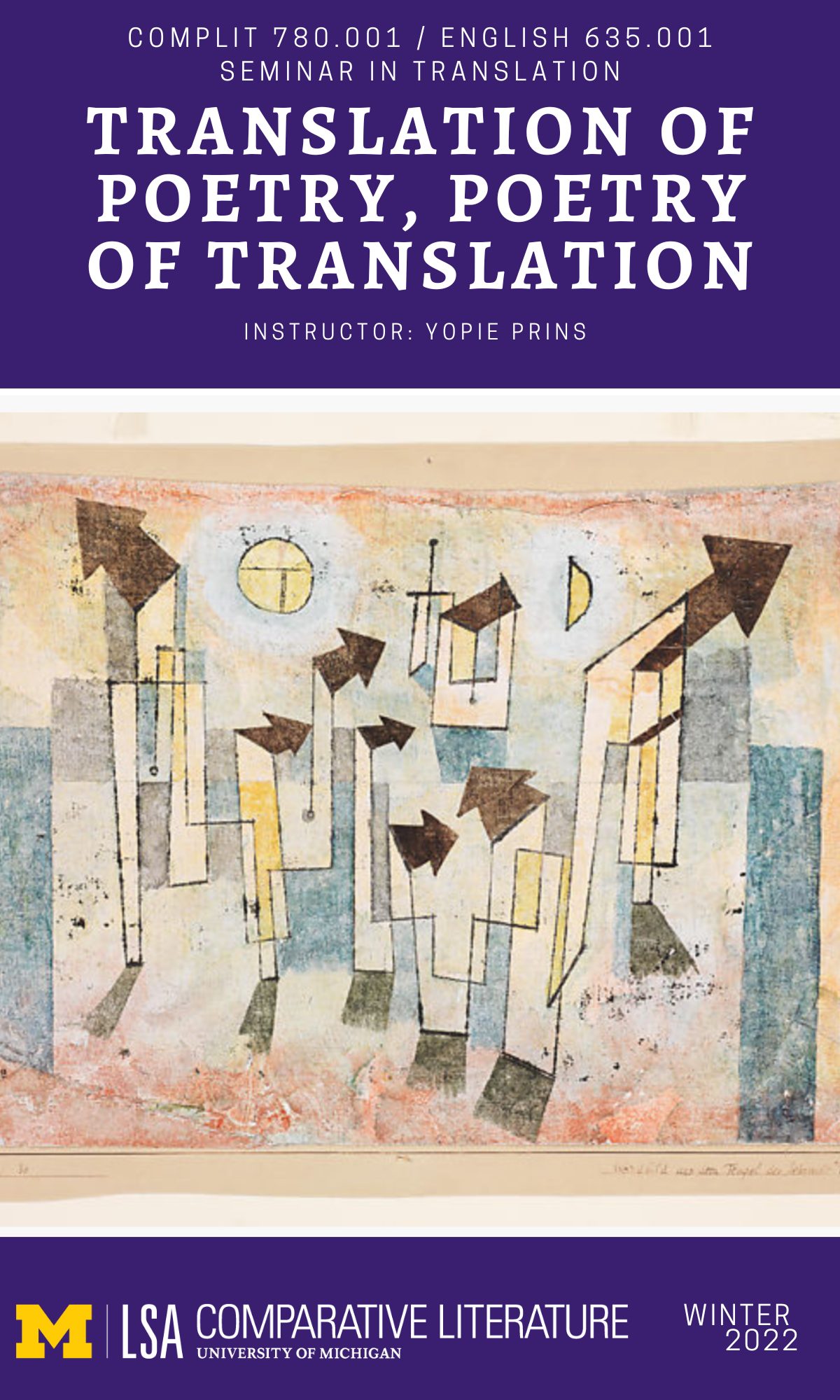780: Translation of Poetry, Poetry of Translation