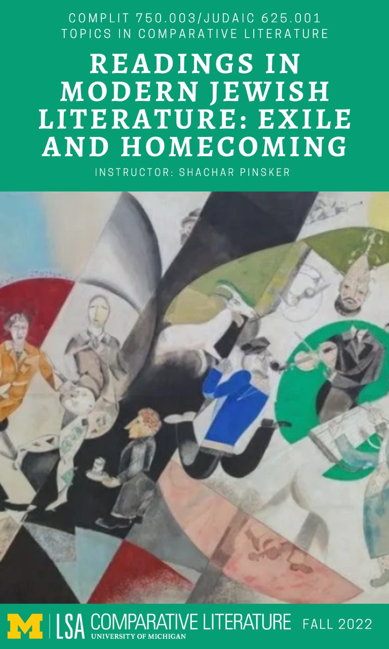 750: Readings in Modern Jewish Literature: Exile and Homecoming