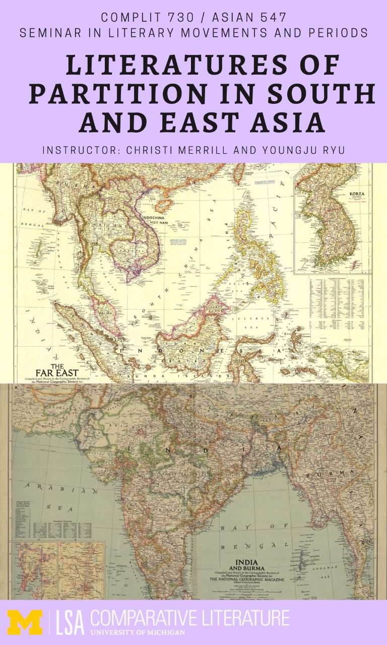 730: Literatures of Partition in South and East Asia