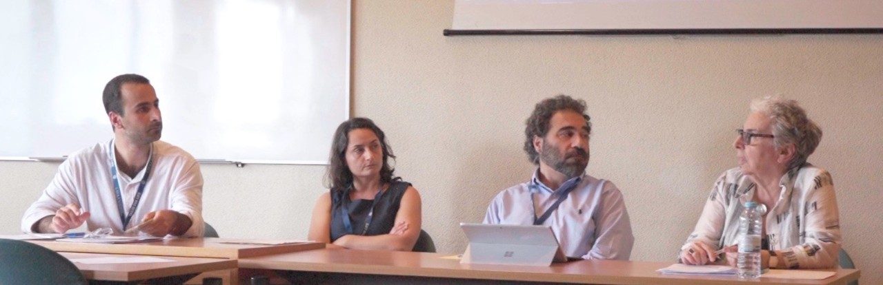 Picture of the Oshagan panel: L to R: Karen Jallatyan, Nanor Kebranian, Hagop Kouloujian, Taline Voskeritchian
