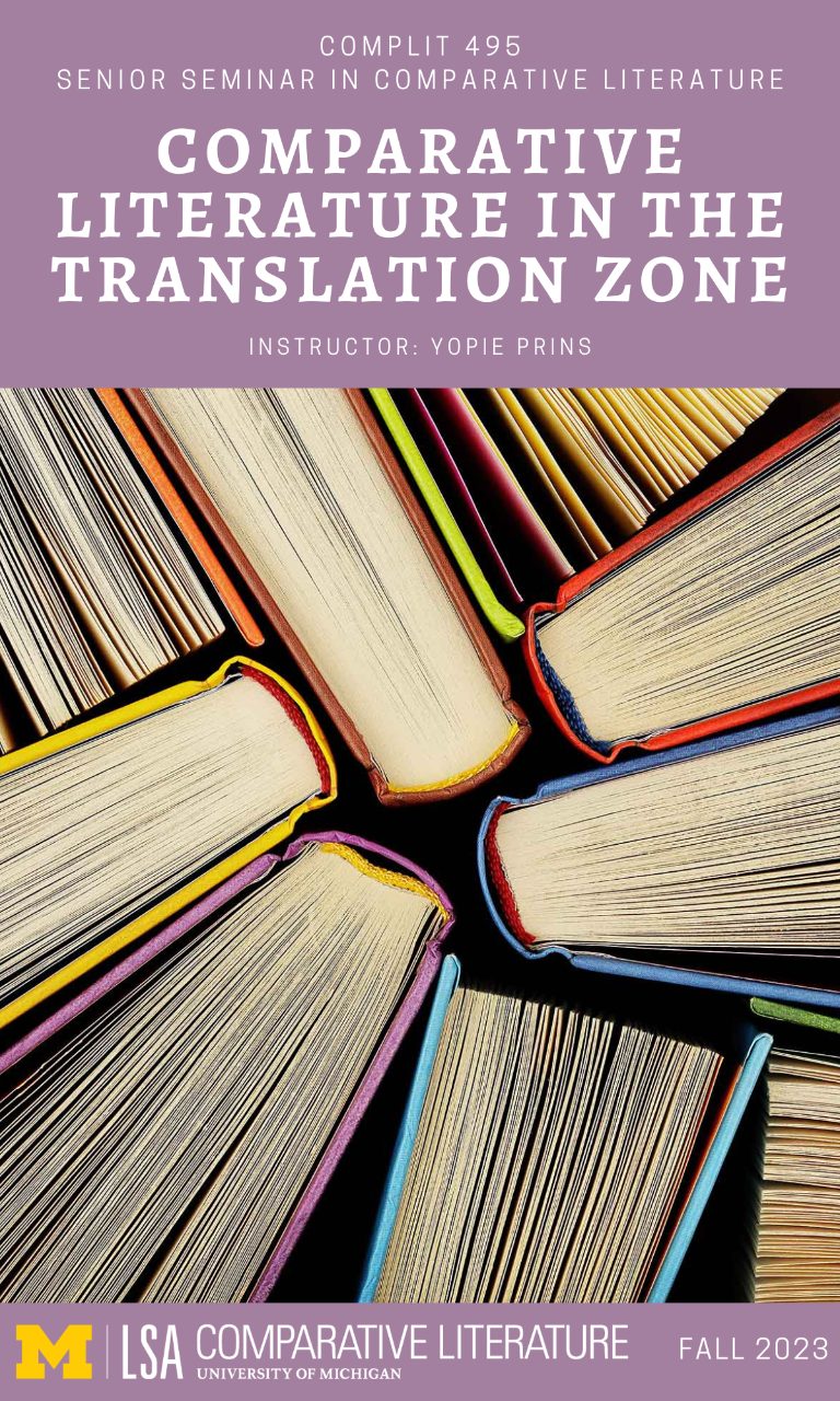 495 Senior Seminar: Comparative Literature in the Translation Zone