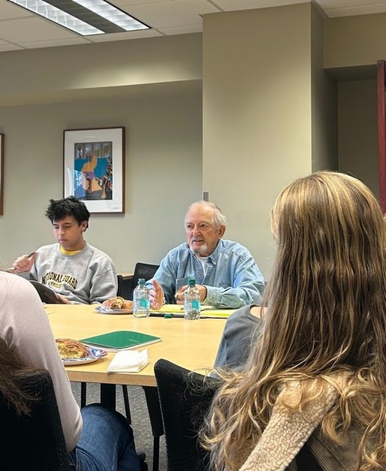 Ron Ginsburg speaking to class