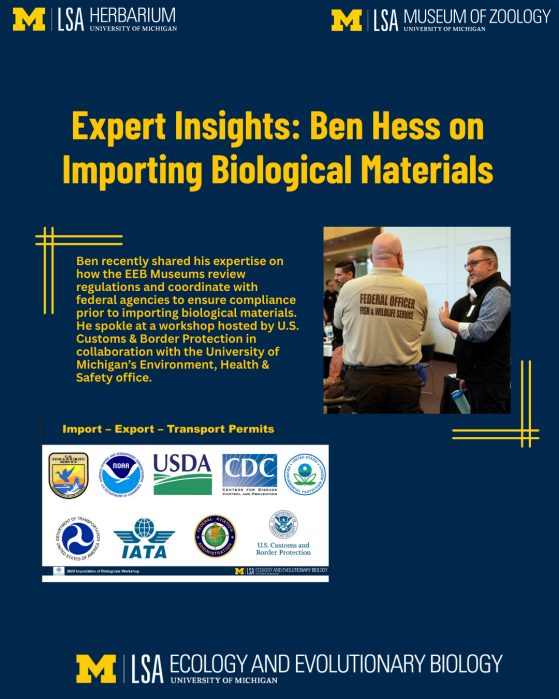 Ben Hess on Importing Biological Materials