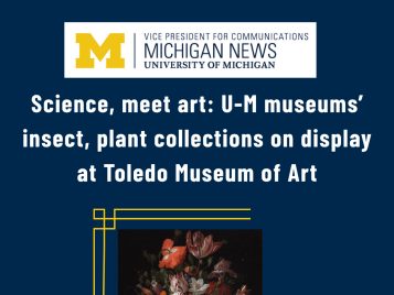Science, meet art: U-M museums’ insect, plant collections on display at Toledo Museum of Art