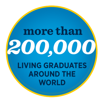 More than 200,000 living graduates around the world