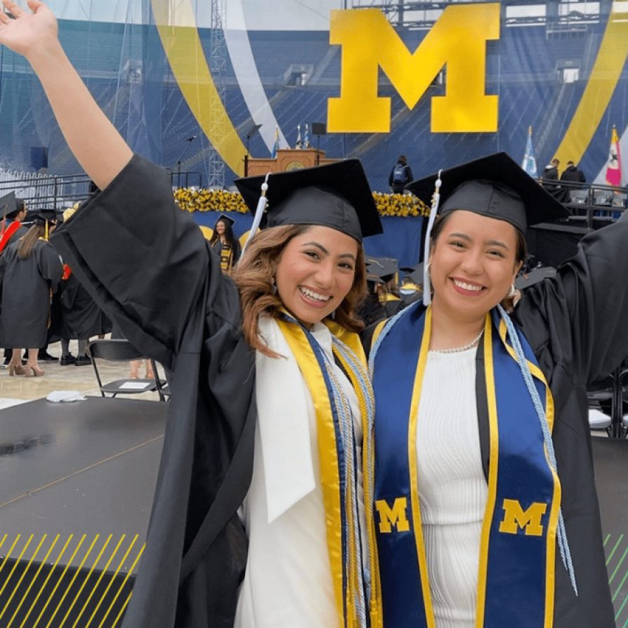 From community college to LSA and beyond, friends Elena Wong-Carrillo and Tala Alahmar have found their paths together.