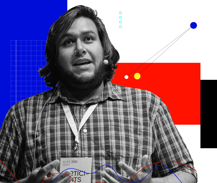 Headshot of Zaman giving a presentation