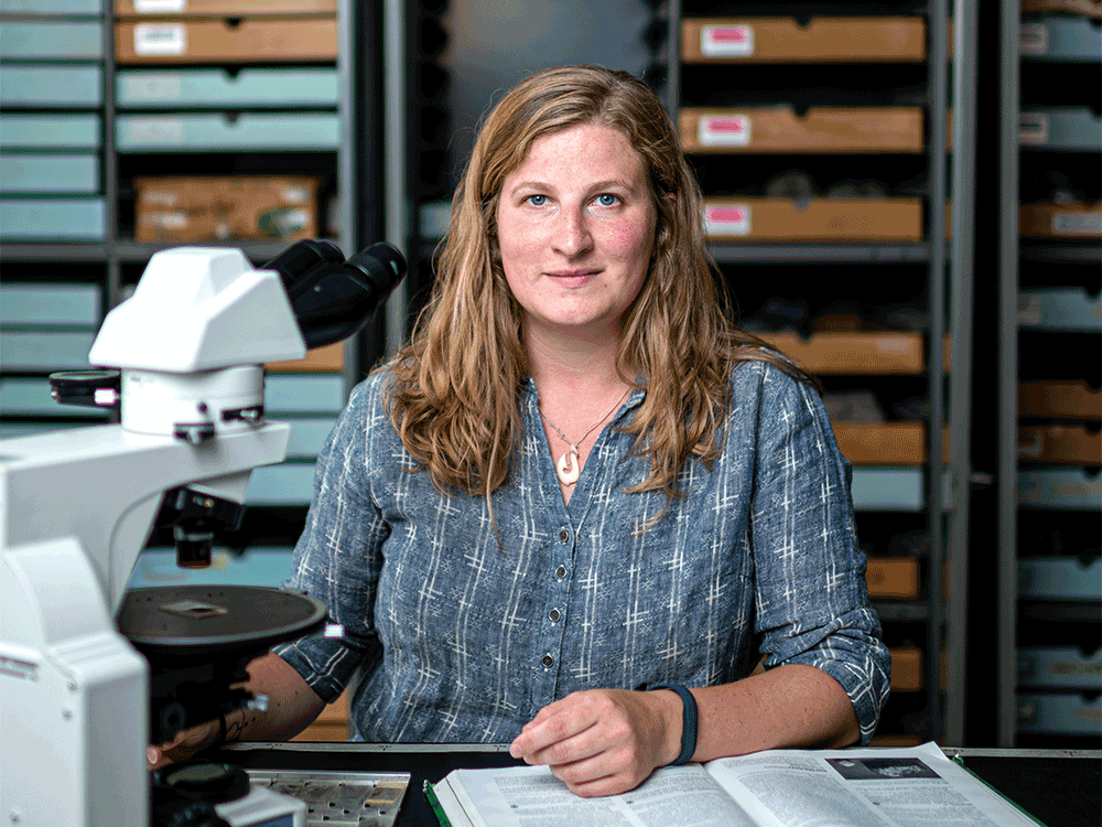 Portrait of Lydia Pinkham, LSA alum and Coast Guard veteran.