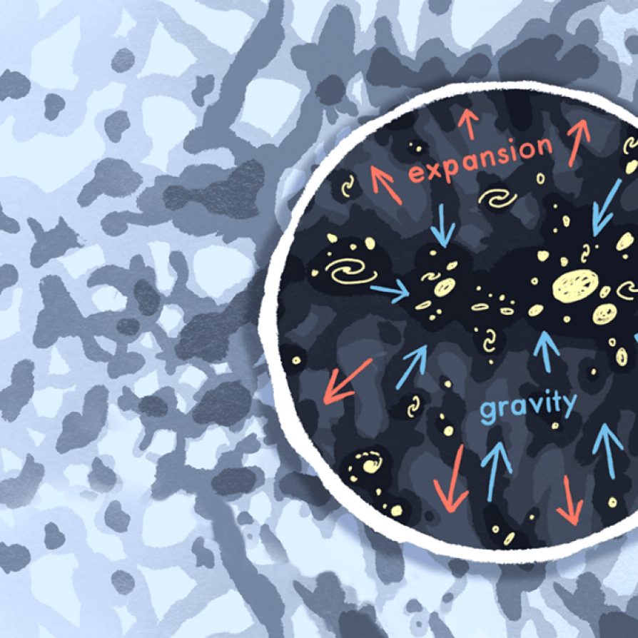A team of LSA researchers found that the standard model of cosmology may be coming under pressure based on new data about the growth rate of large cosmic structures.