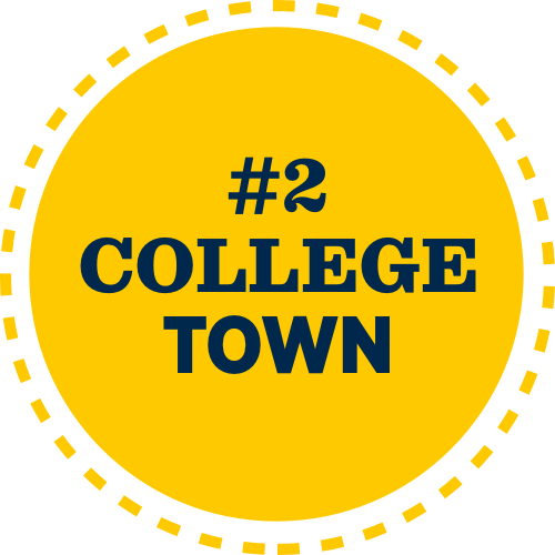 number 2 college town