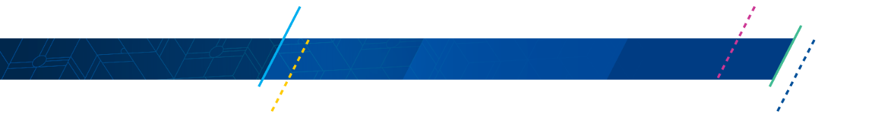 A horizontal stripe of blue with diagonal lines crossing it