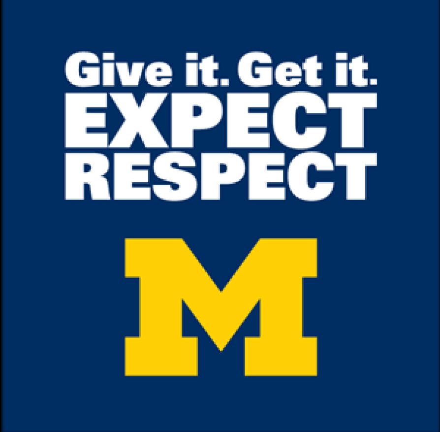 Give it. Get it. Expect Respect Block M logo