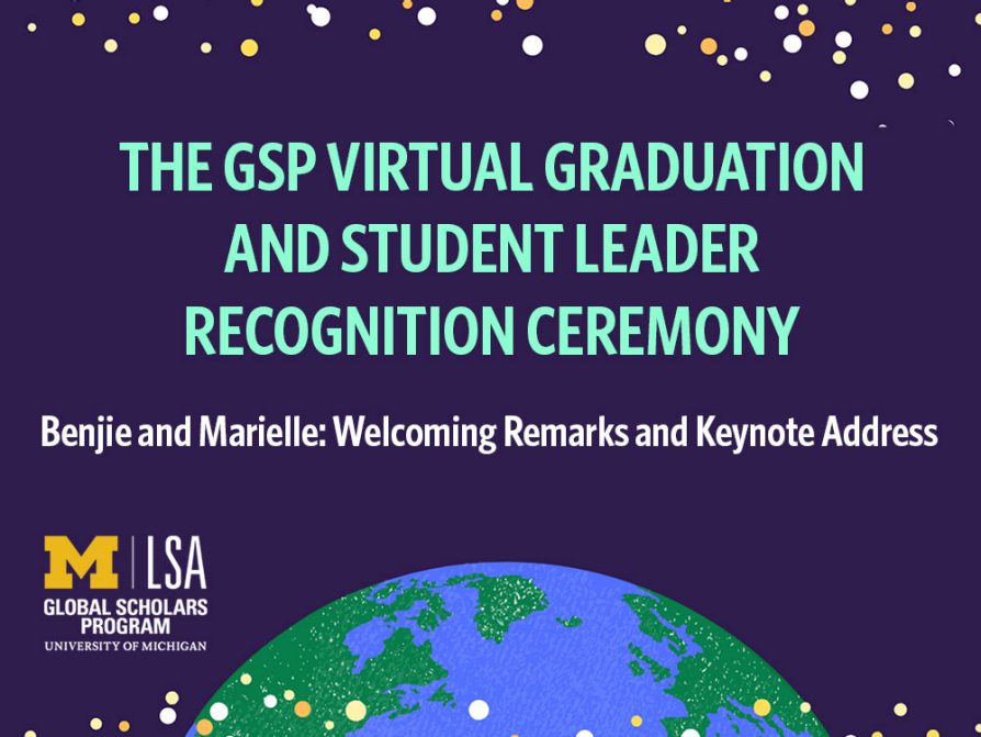 Benjie and Marielle: Welcoming remarks and Keynote Address video link