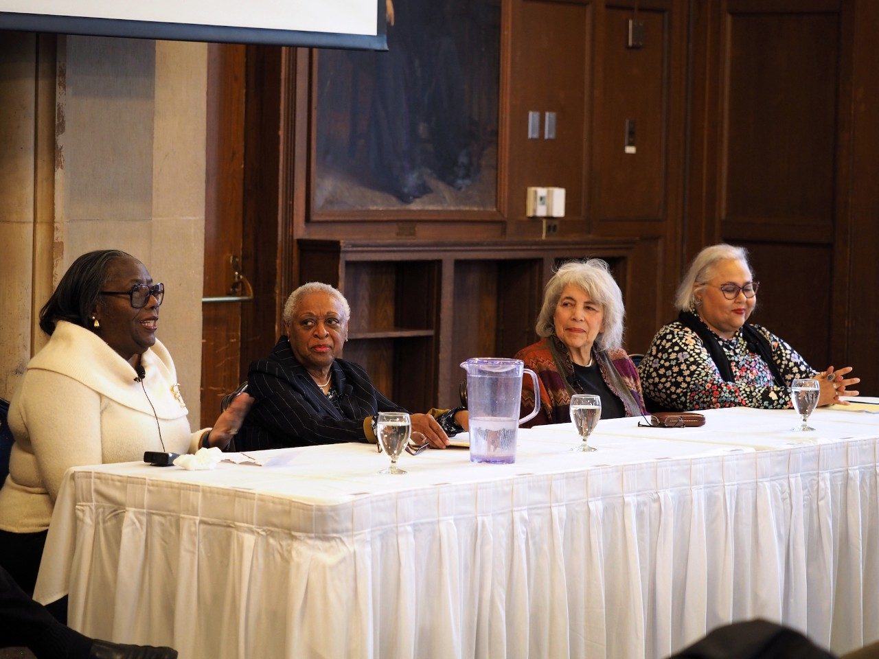 Panel, from left to right: Lauretta Flowers, Joyce Hunter, Alma Wheeler Smith, Elizabeth James