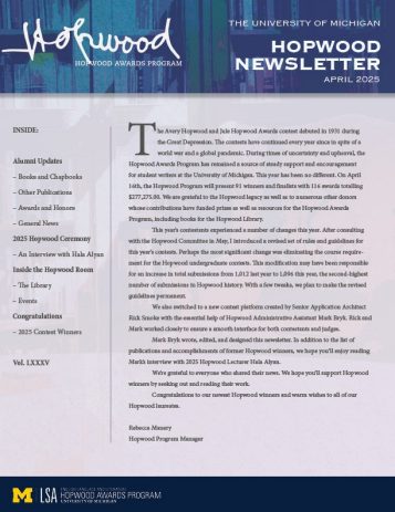 2025 April Newsletter