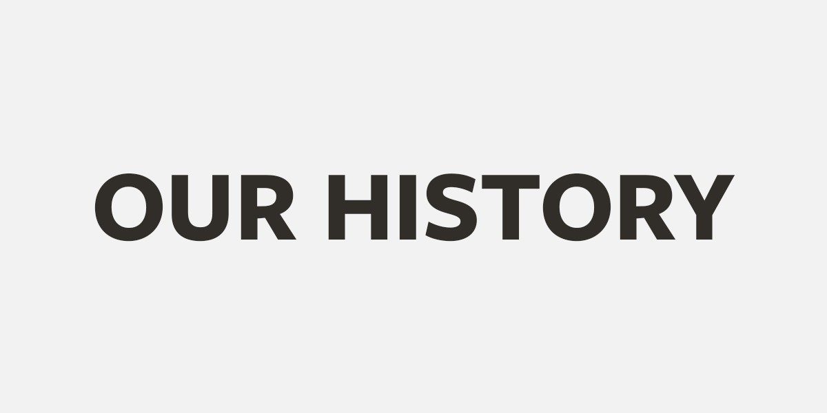 Button to “Our History.”