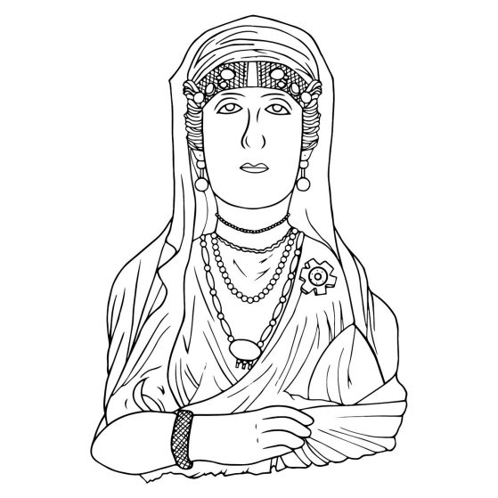 Funerary relief of a woman