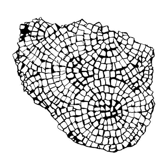 Overlapping circles mosaic