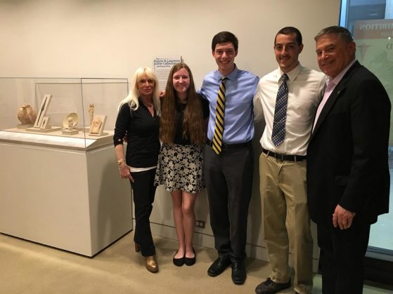 Donors Larry and Eleanor Jackier with Jackier Prize winners, 2017