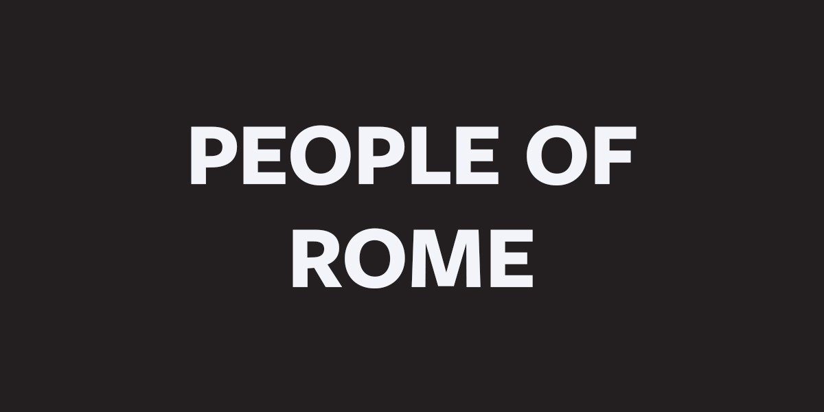 People of Rome button.