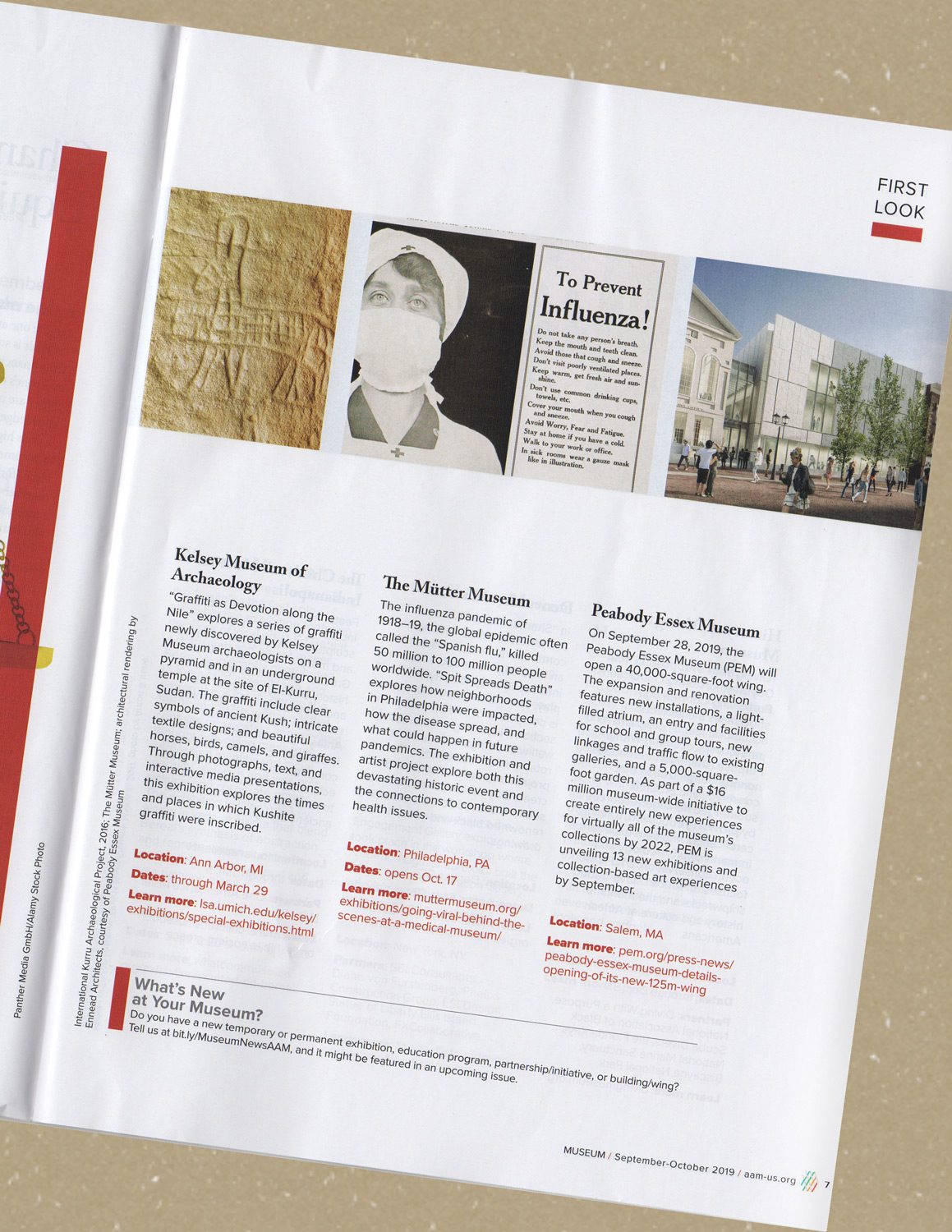 Photo of magazine feature.