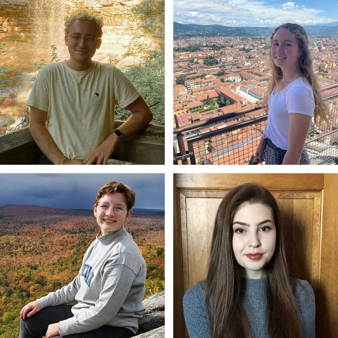 Headshots of the four prizewinners.