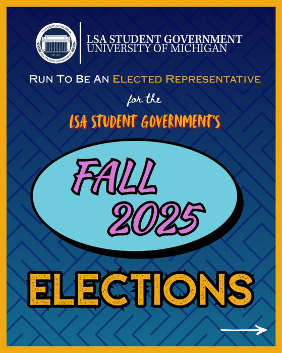 Poster advertising the Fall 2025 Elections