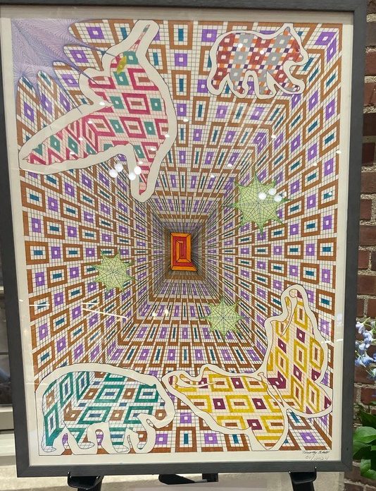 Colorful, multi-dimensional artwork