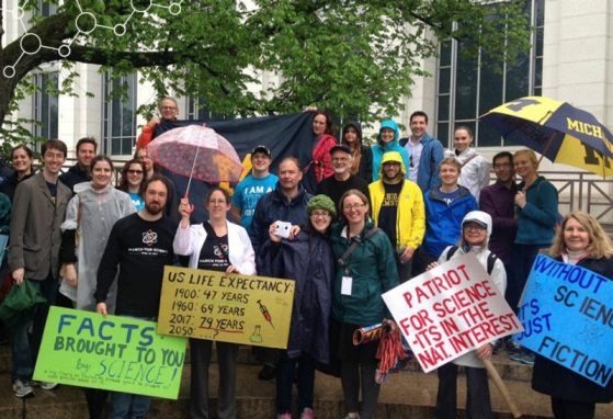 Group of participants at the March for Science