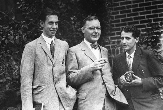 Professors Uhlenbeck, Kramers, and Goudsmit in Ann Arbor