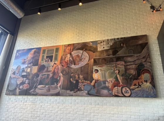 a photograph of the mural