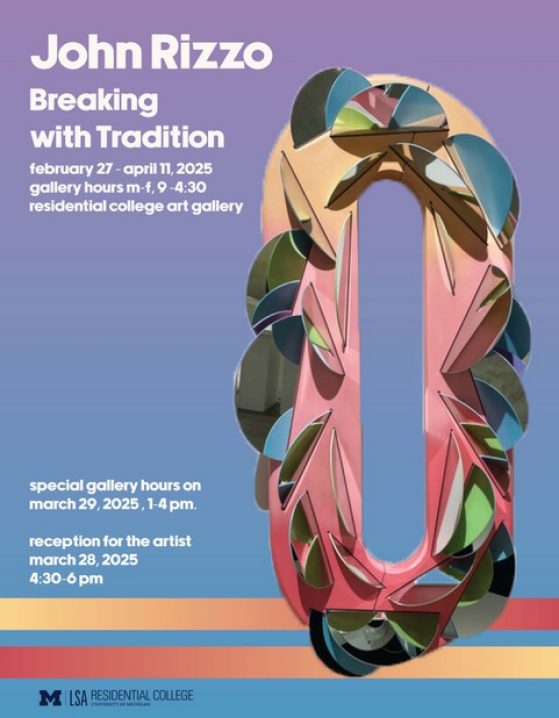 flyer for exhibition featuring photo from the artist