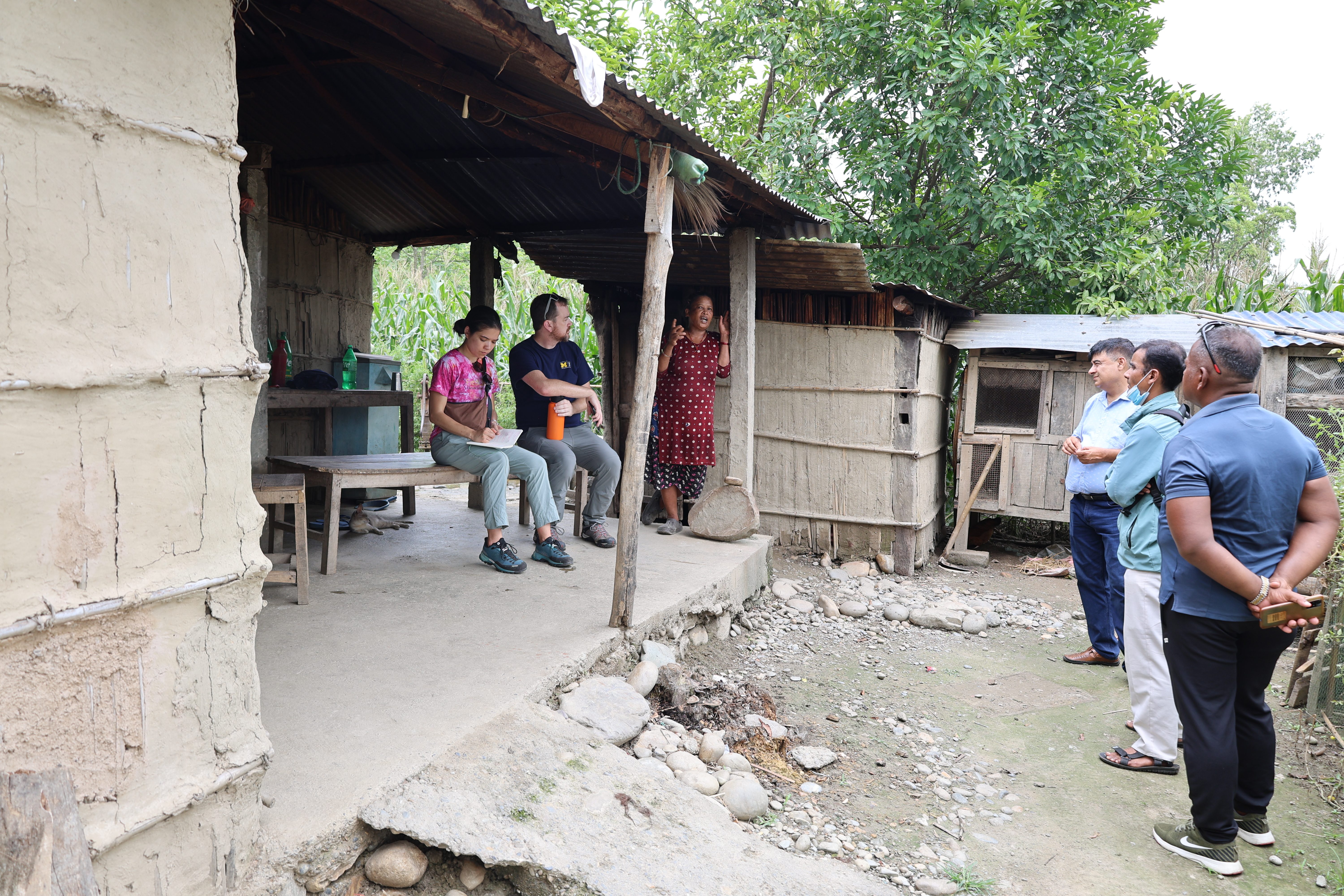 Meeting with community members in Chitwan