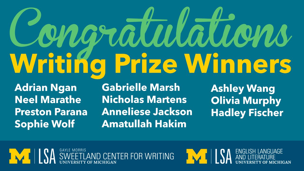 Writing Prize Winners