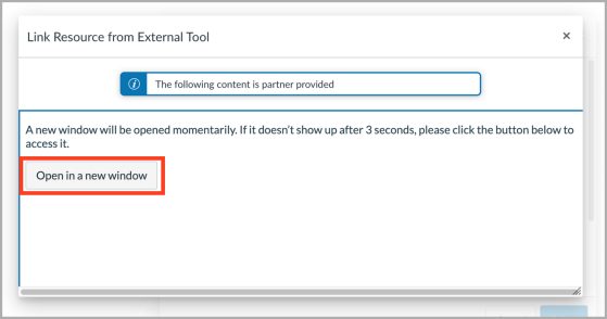 Open in A New Window Screenshot